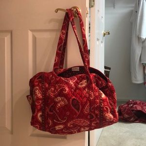 Vera Bradley Red Mesa small travel bag